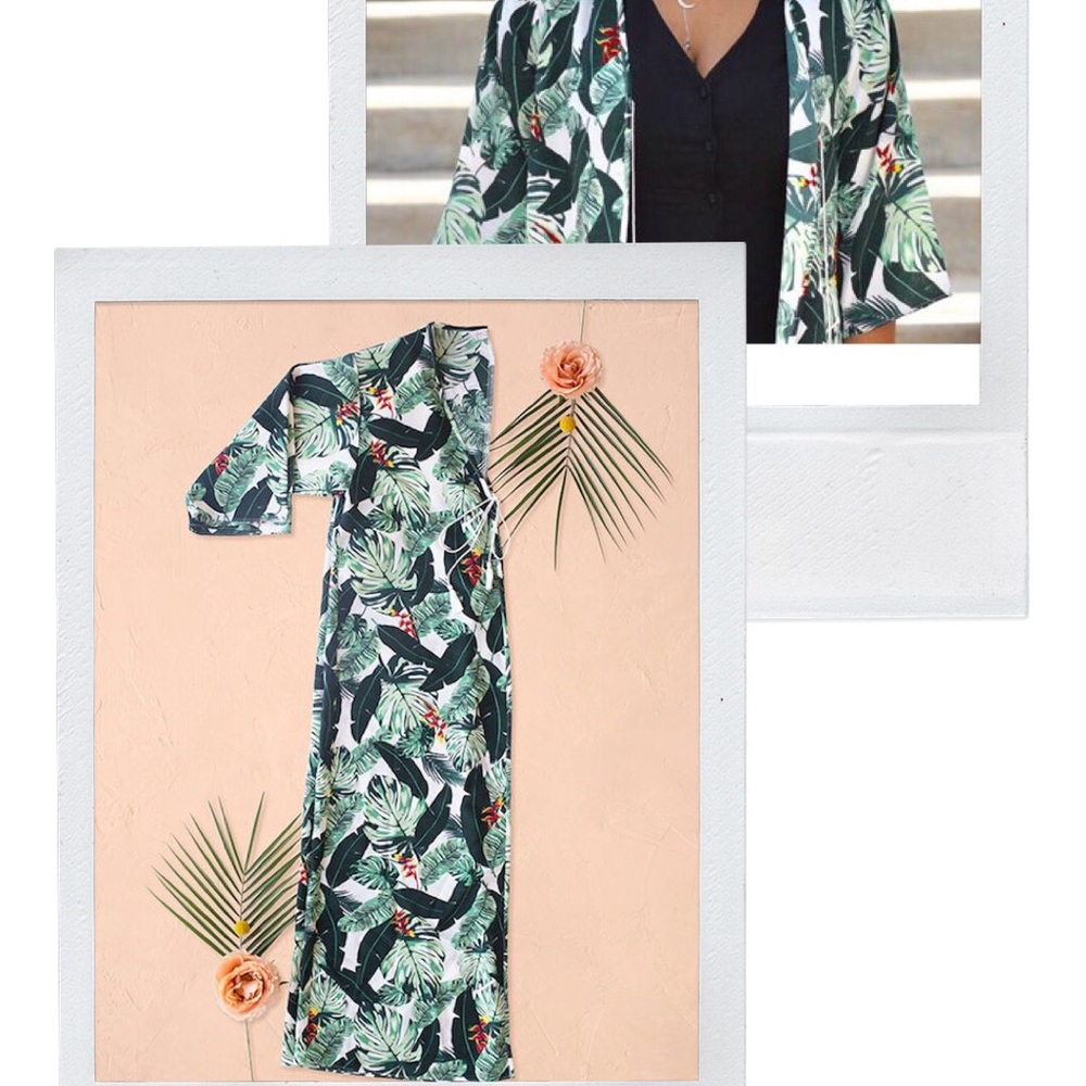 Rachel Zoe Palm Tree Duster